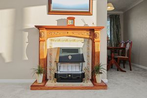 Decorative fireplace- click for photo gallery